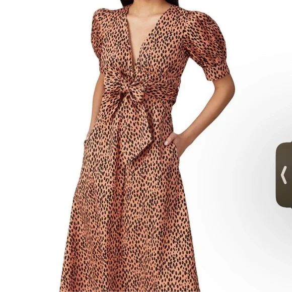 Love, Whit by Whitney Port - Dotted Puffed Sleeve Dress - Picture 6 of 6